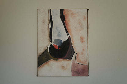 Abstract oil painting from 1960s France