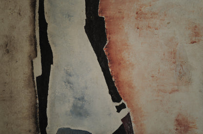 Abstract oil painting from 1960s France