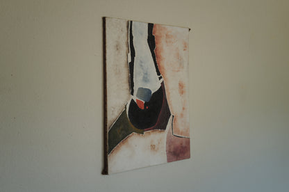 Abstract oil painting from 1960s France