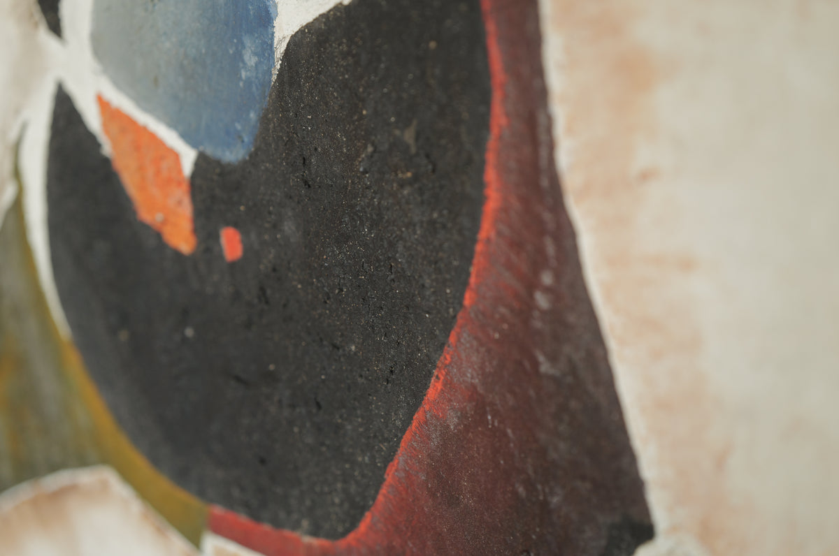 Abstract oil painting from 1960s France