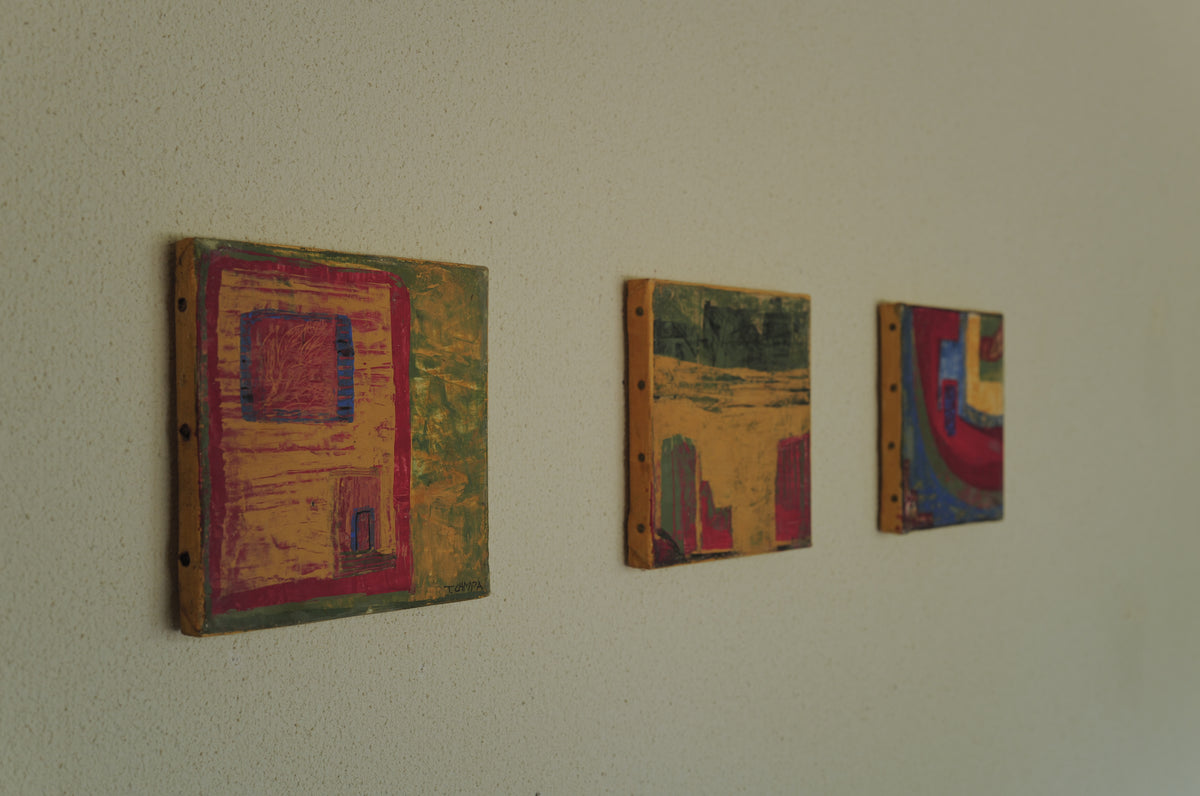 3set Abstract Oil Paintings On Canvas