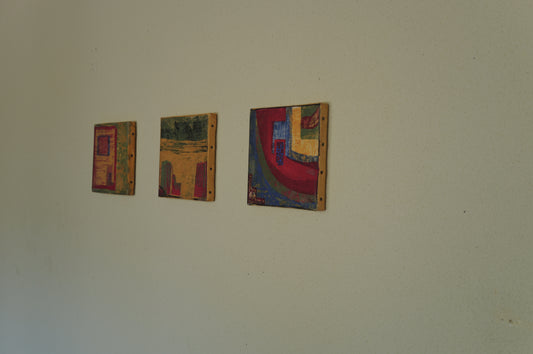 3set Abstract Oil Paintings On Canvas