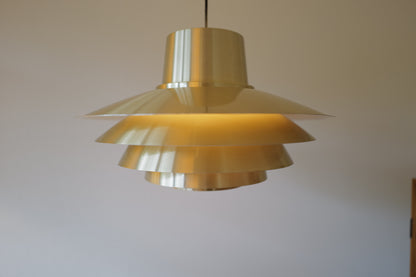 Brass Verona Pendant lamp by Sven Middelboe Denmark 1960s