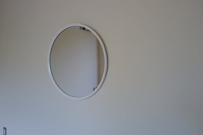 Midcentury White Mirror ②