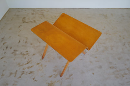 Plywood magazine sidetable by Hein Stolle for Groep& 1940s~1949s