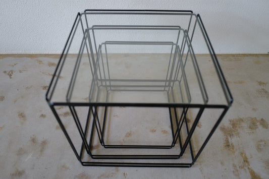 1970s nesting table by Max Sauze