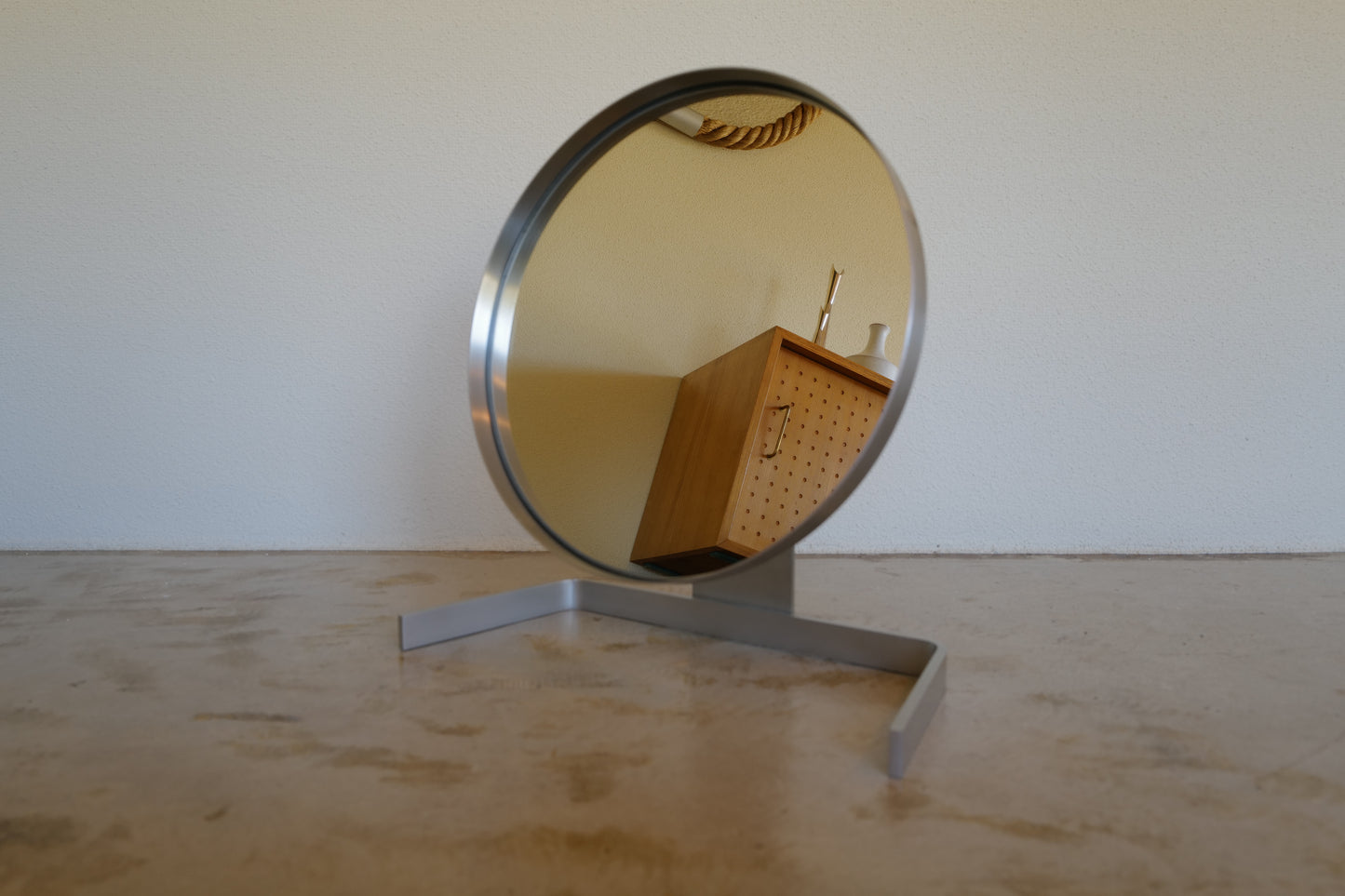 Miroir aluminium brossé Pierre Vandel   France