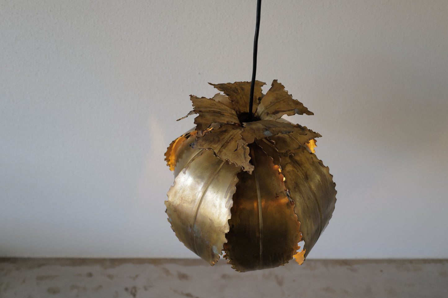 HOLM SØRENSEN VINTAGE BRASS HANGING LAMP