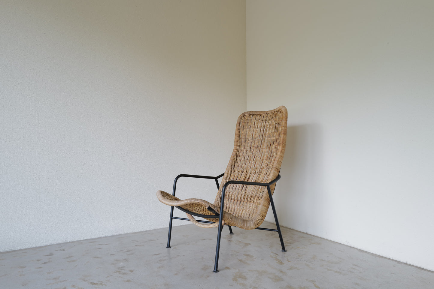 Model 514a rattan easy chair by Dirk van Sliedregt