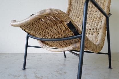 Model 514a rattan easy chair by Dirk van Sliedregt