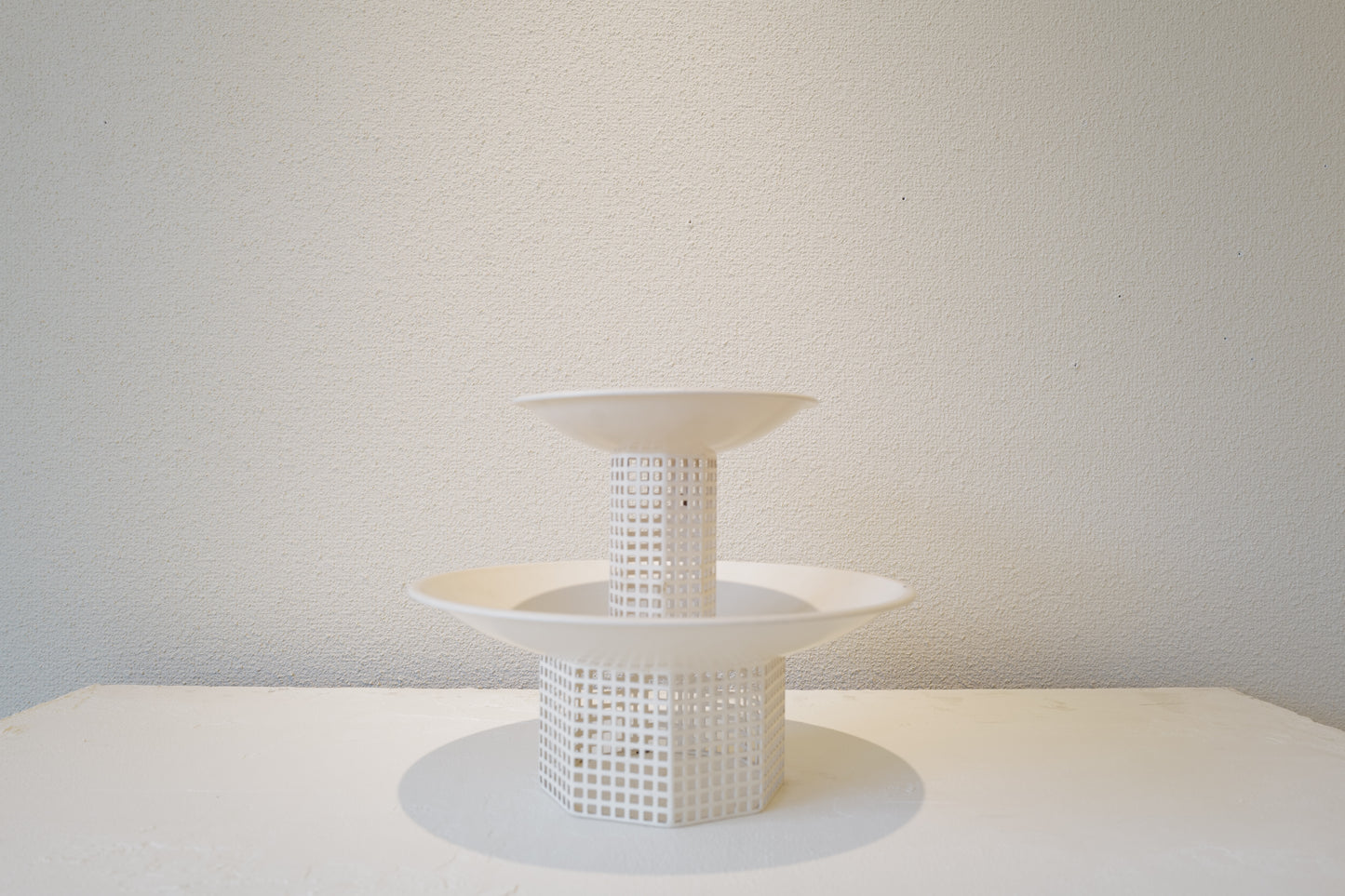 Josef Hoffmann Metal Table Set circa 1905 Re-Edited by Bieffeplast, Italy, 1960s