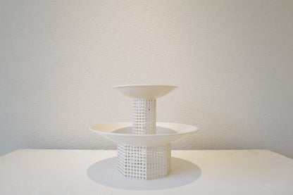 Josef Hoffmann Metal Table Set circa 1905 Re-Edited by Bieffeplast, Italy, 1960s