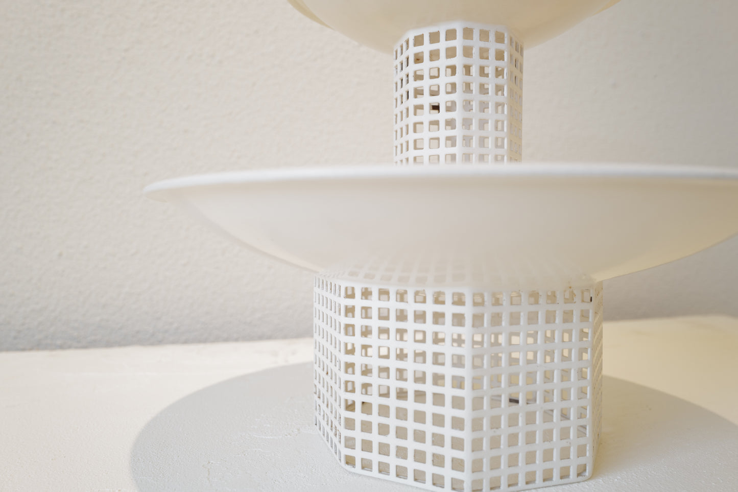 Josef Hoffmann Metal Table Set circa 1905 Re-Edited by Bieffeplast, Italy, 1960s