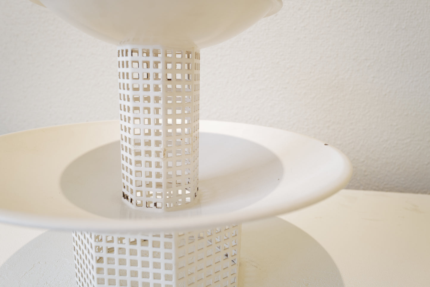 Josef Hoffmann Metal Table Set circa 1905 Re-Edited by Bieffeplast, Italy, 1960s