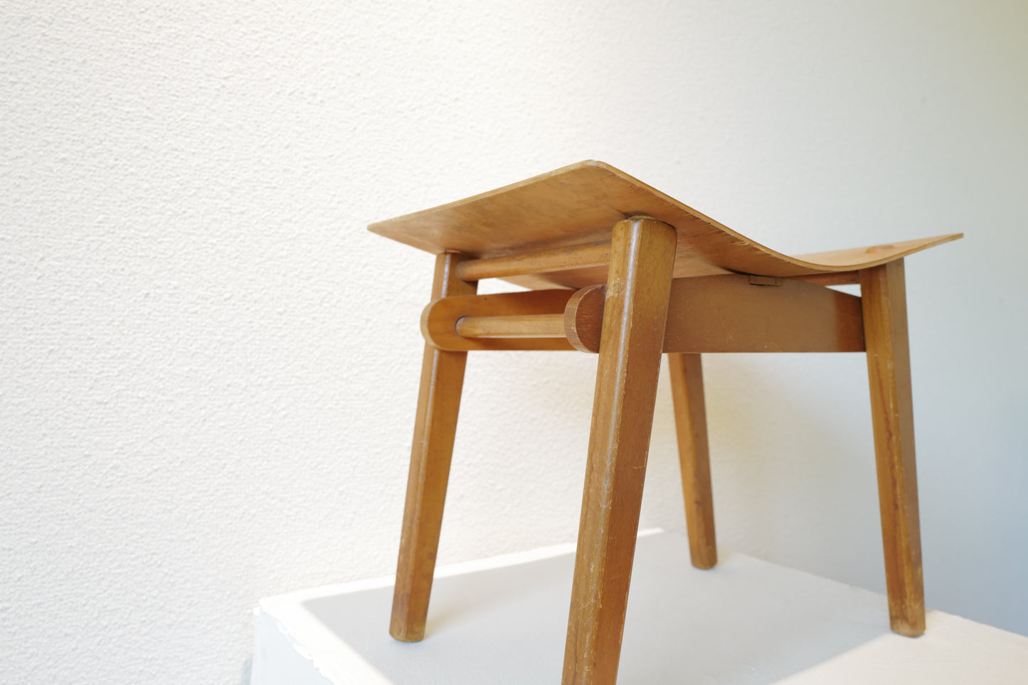 1970s Plywood Small Stool