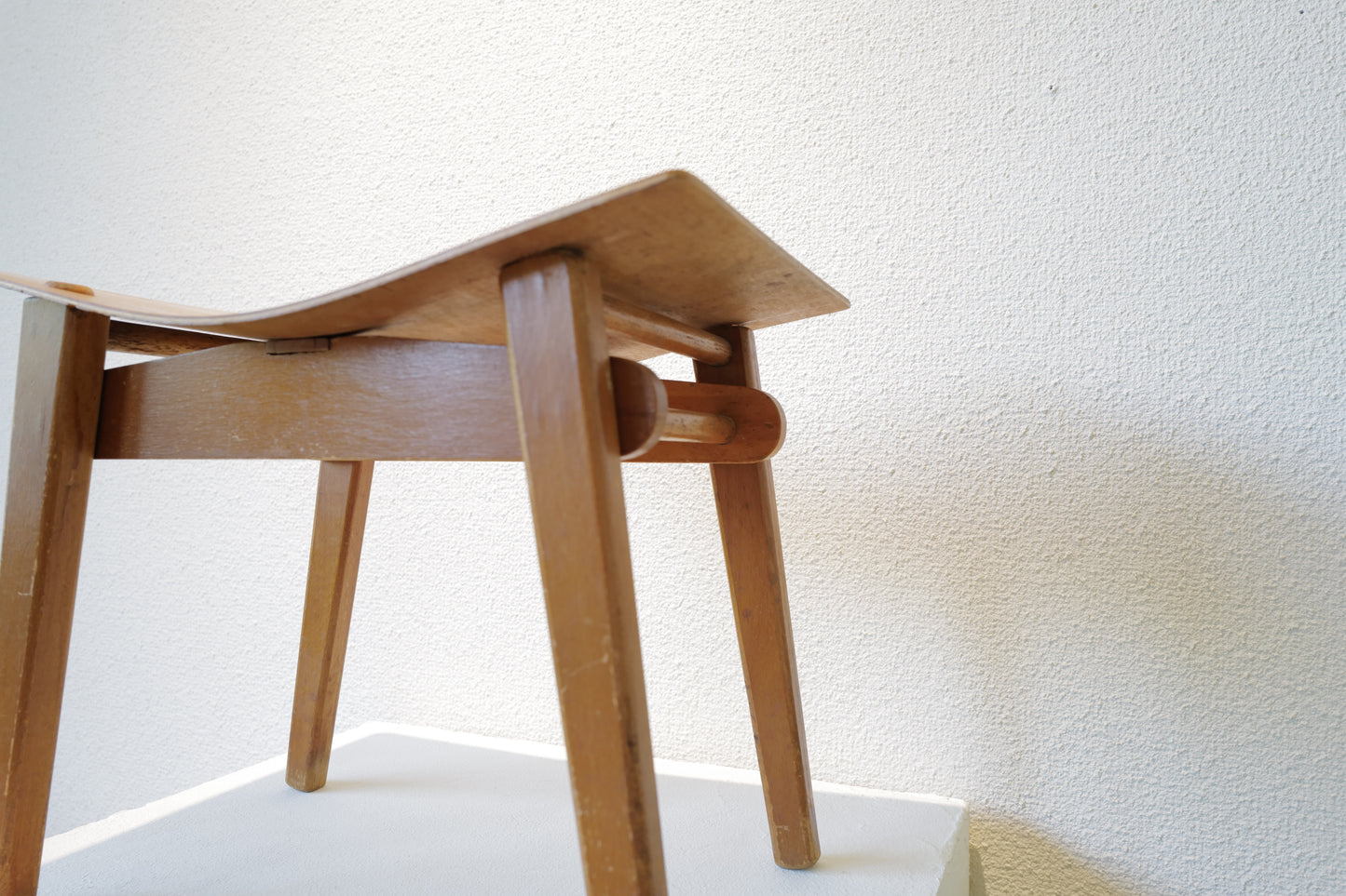 1970s Plywood Small Stool