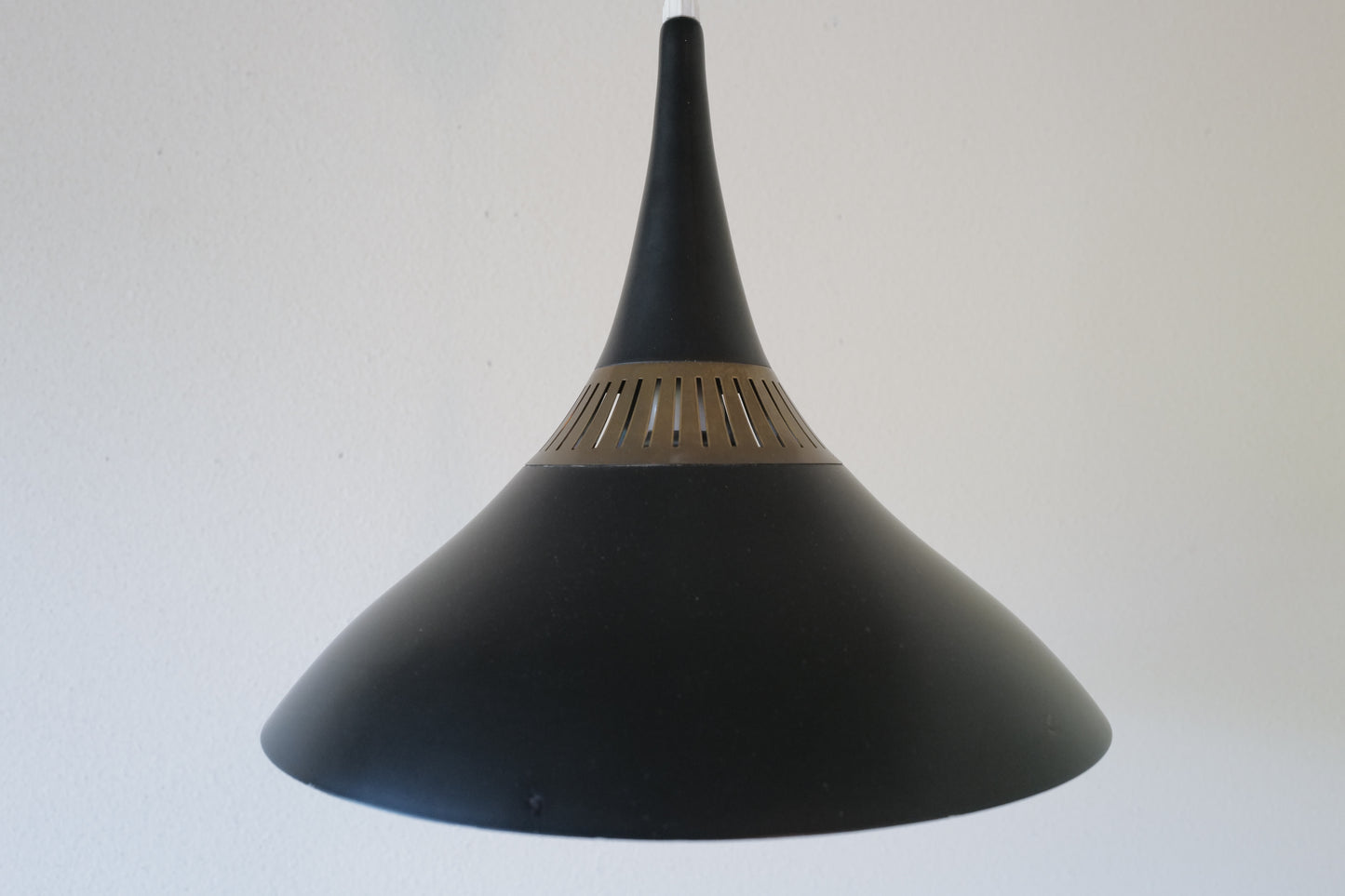 Scandinavian Black pendant lamp 1960s