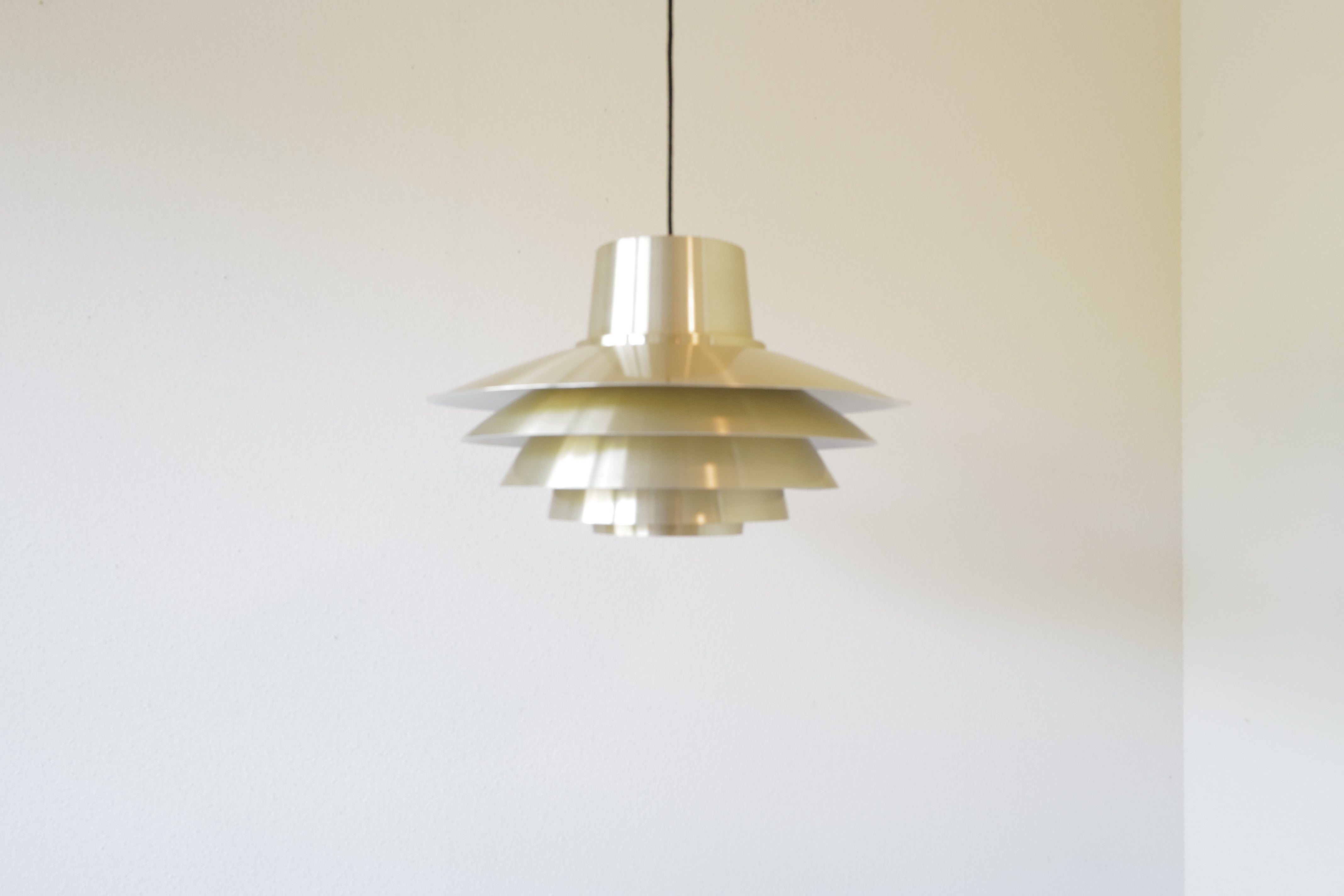 Brass Verona Pendant lamp by Sven Middelboe Denmark 1960s – YURA VINTAGE