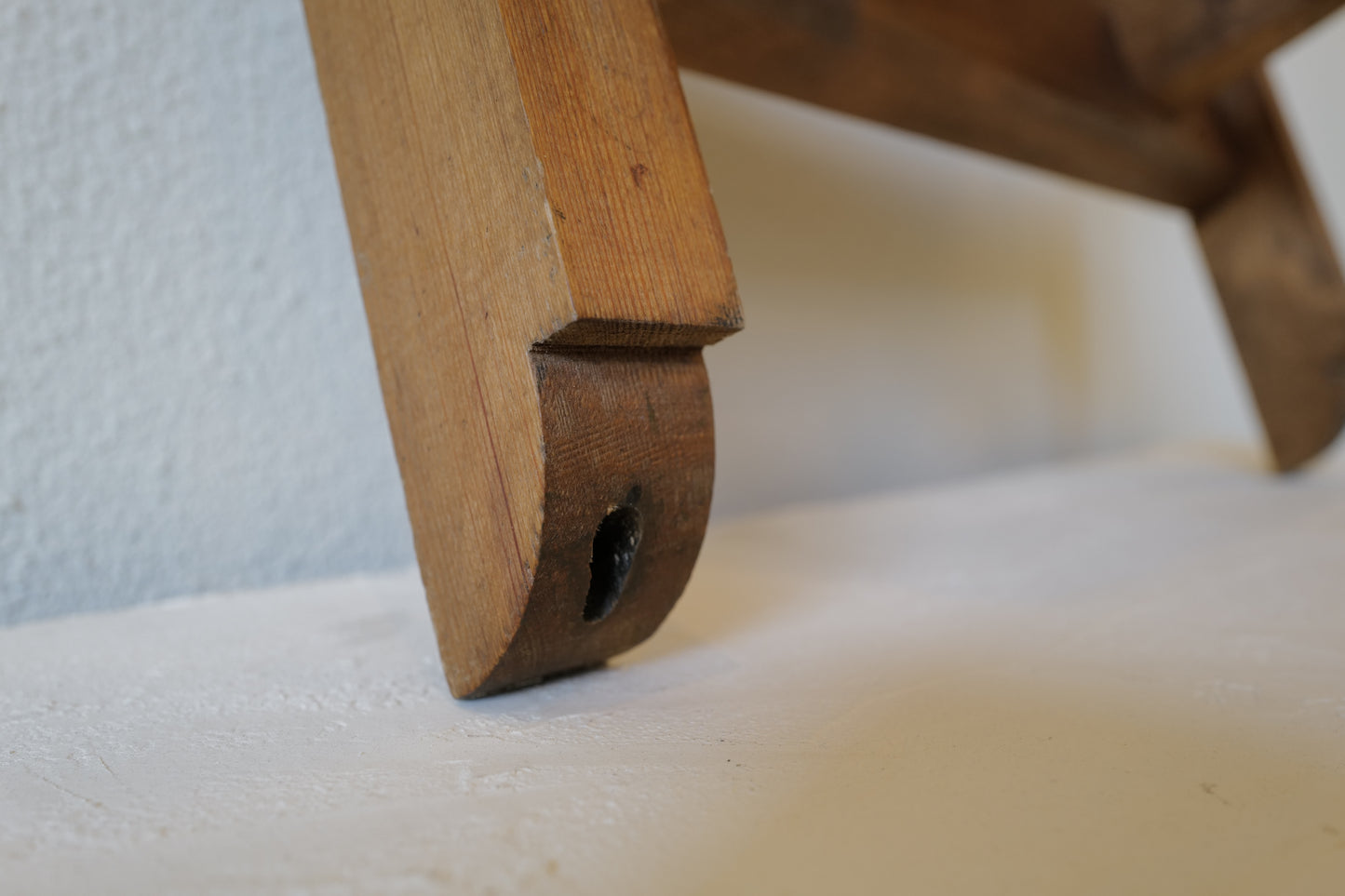 Pine Wood Wall Shelf 1960's France