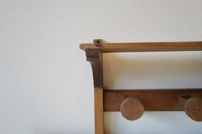 Pine Wood Wall Shelf 1960's France